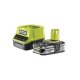 Ryobi RC18120-125 - sada 18 V lithium iontová baterie 2,5 Ah s nabíječkou RC18120 ONE+ Ryobi RC18120-125 - sada 18 V lithium iontová baterie 2,5 Ah s nabíječkou RC18120 ONE+