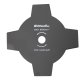 Riwall PRO Žací nůž čtyřzubý ke křovinořezu pr. 255mm, vnitřní průměr 25,4mm, tloušťka 1,4mm Riwall PRO Žací nůž čtyřzubý ke křovinořezu pr. 255mm, vnitřní průměr 25,4mm, tloušťka 1,4mm
