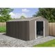 Riwall PRO RMSA 12x10 Brown - zahradní domek kovový 3 x 3,7 m se sedlovou střechou hnědý Riwall PRO RMSA 12x10 Brown - zahradní domek kovový 3 x 3,7 m se sedlovou střechou hnědý